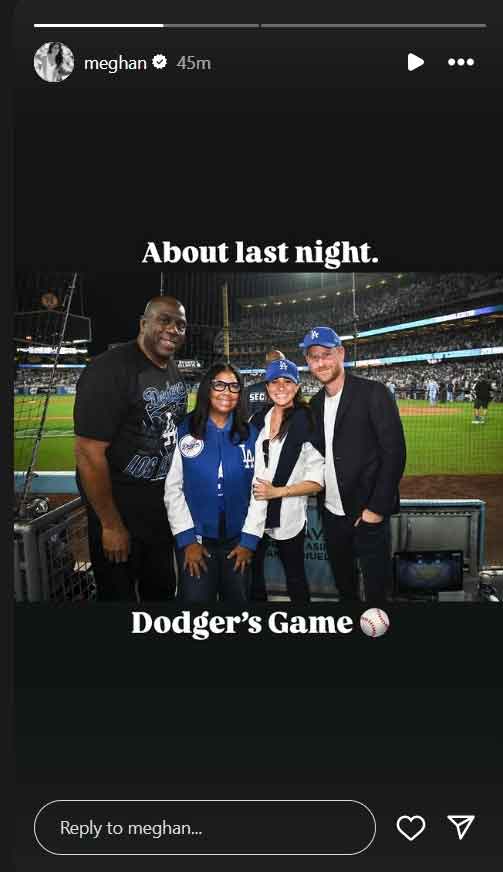 Unbothered by boos at the Dodgers game, Meghan Markle celebrates date night