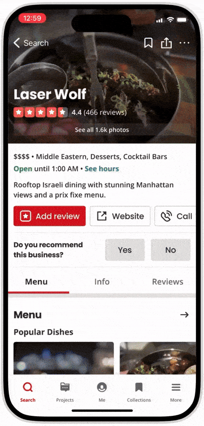 Yelp assistant