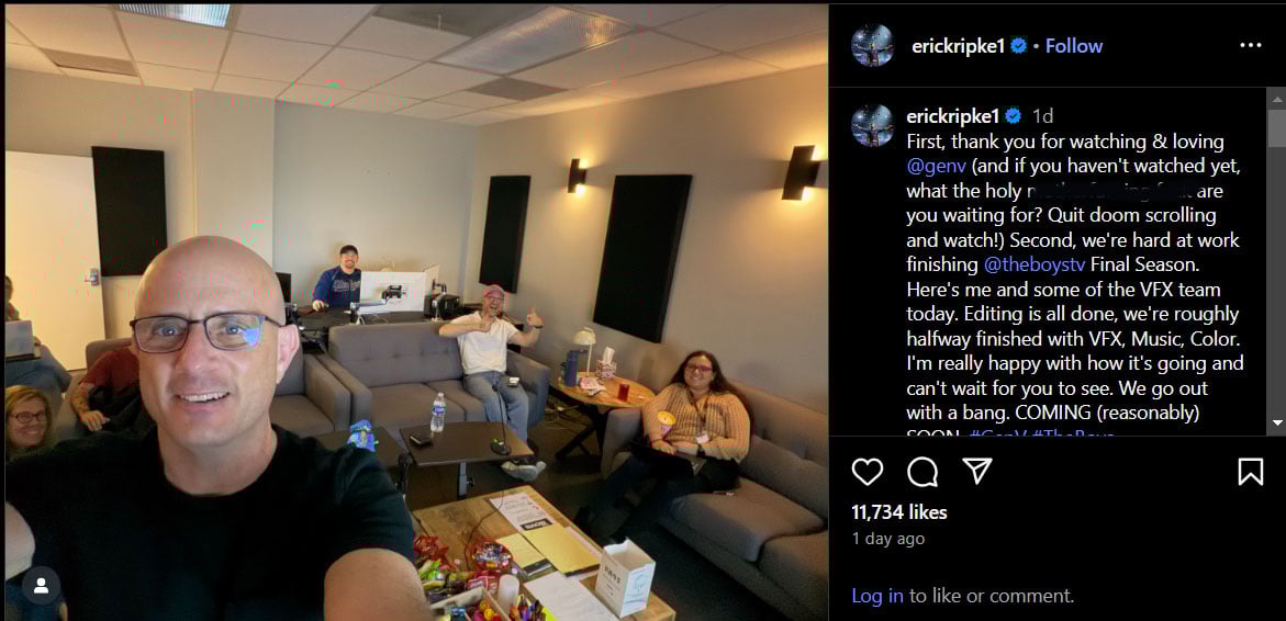 The Boys creator shares a big update on last season