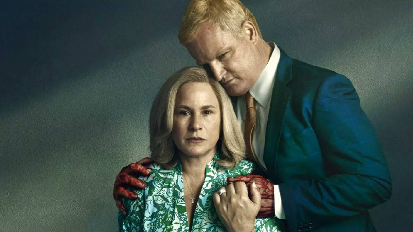 Promotional image of Patricia Arquette and Jason Clarke in Murdaugh: Death in the Family