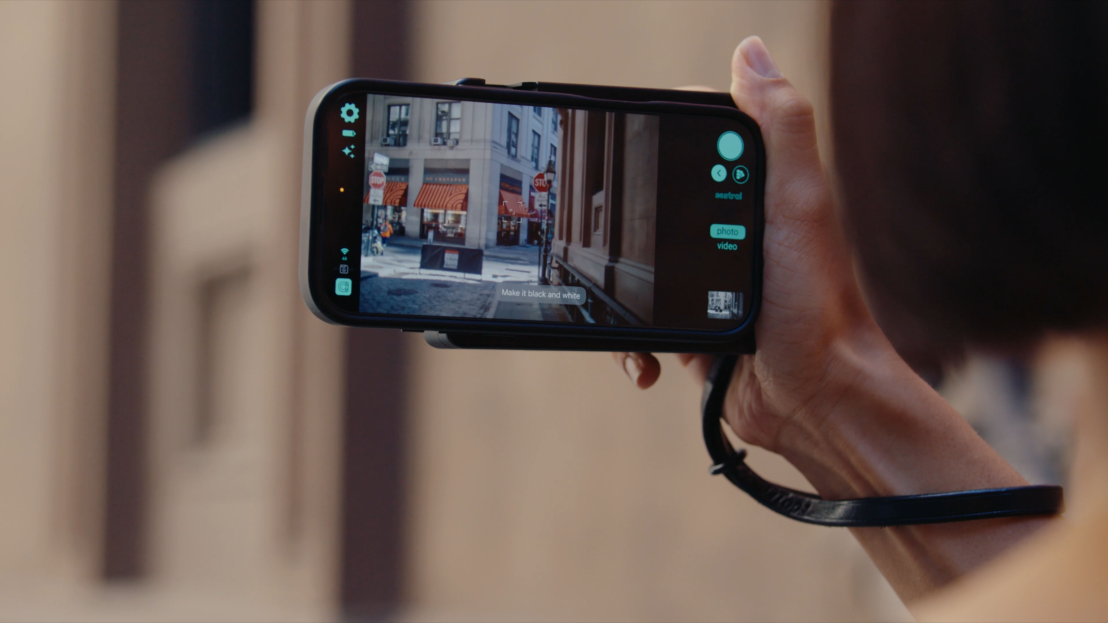 Voice control on the Caira camera