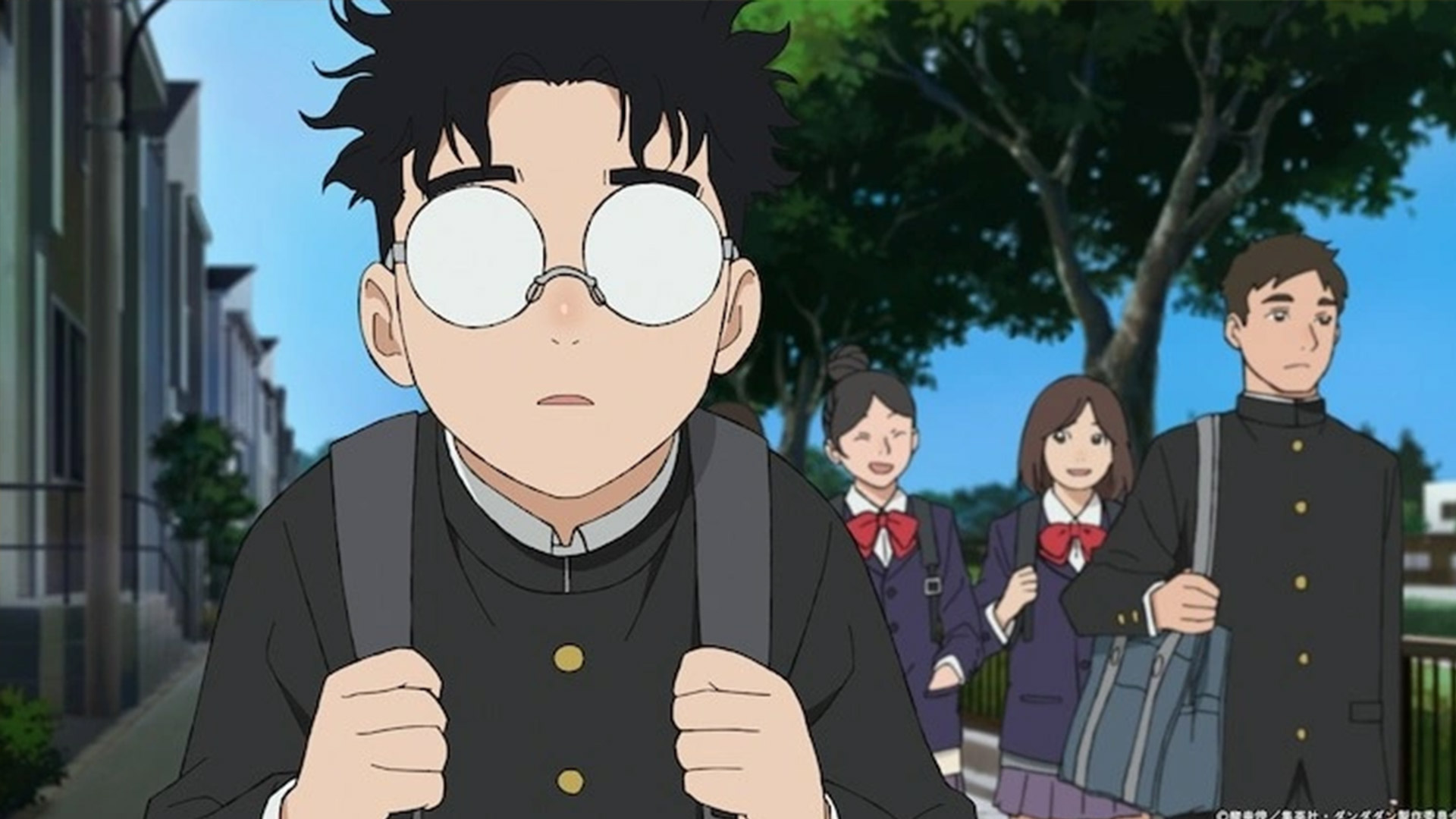 Okarun looks worried in Dandadan