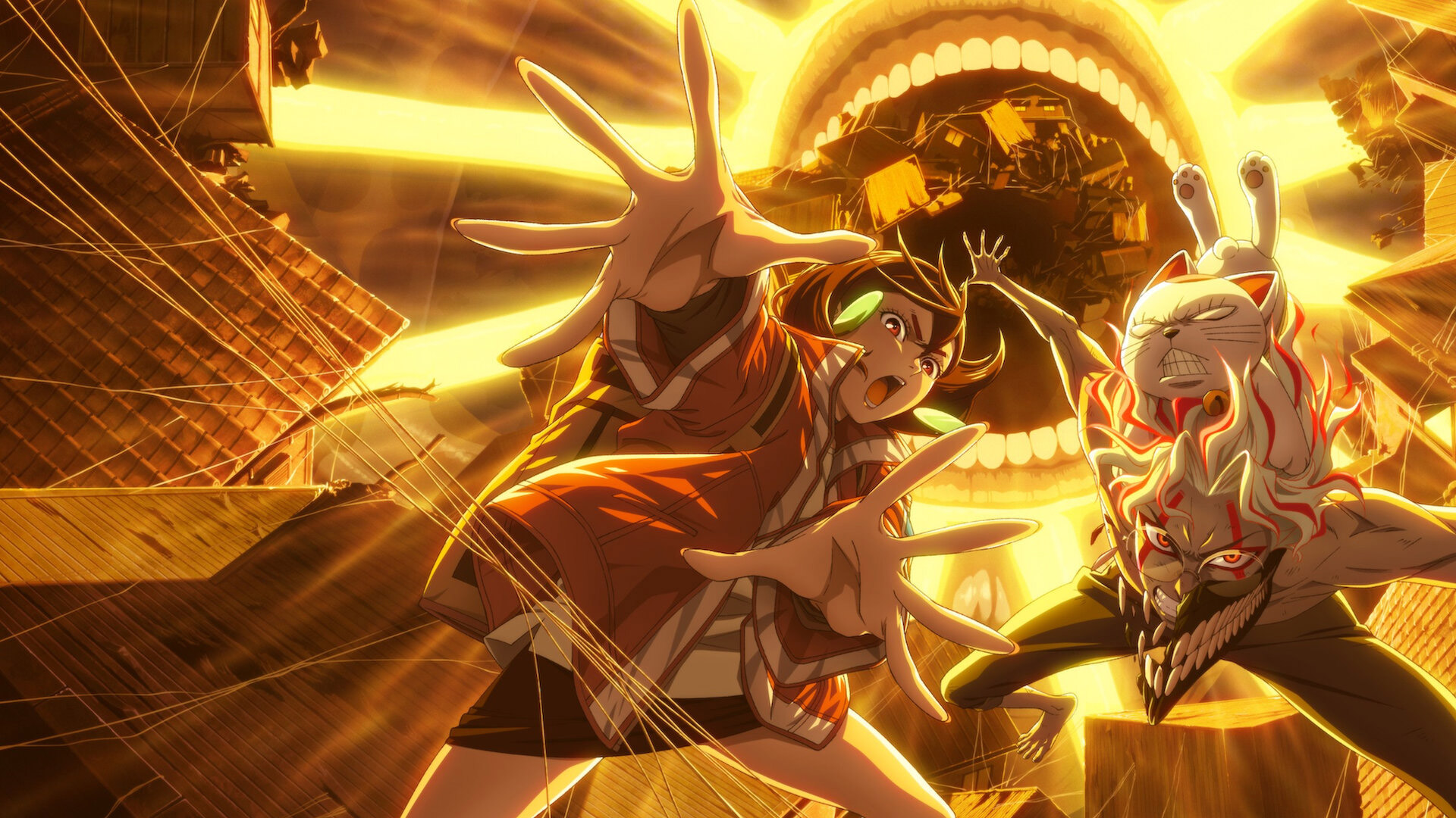 A Turbo Granny match in Dandadan