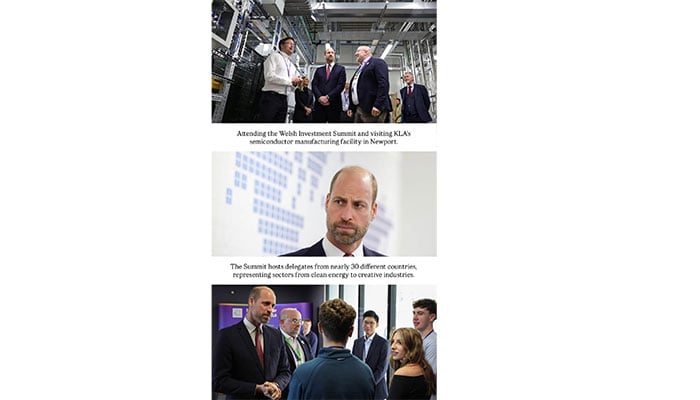 Prince William shared highlights from his KLA tour on Instagram.