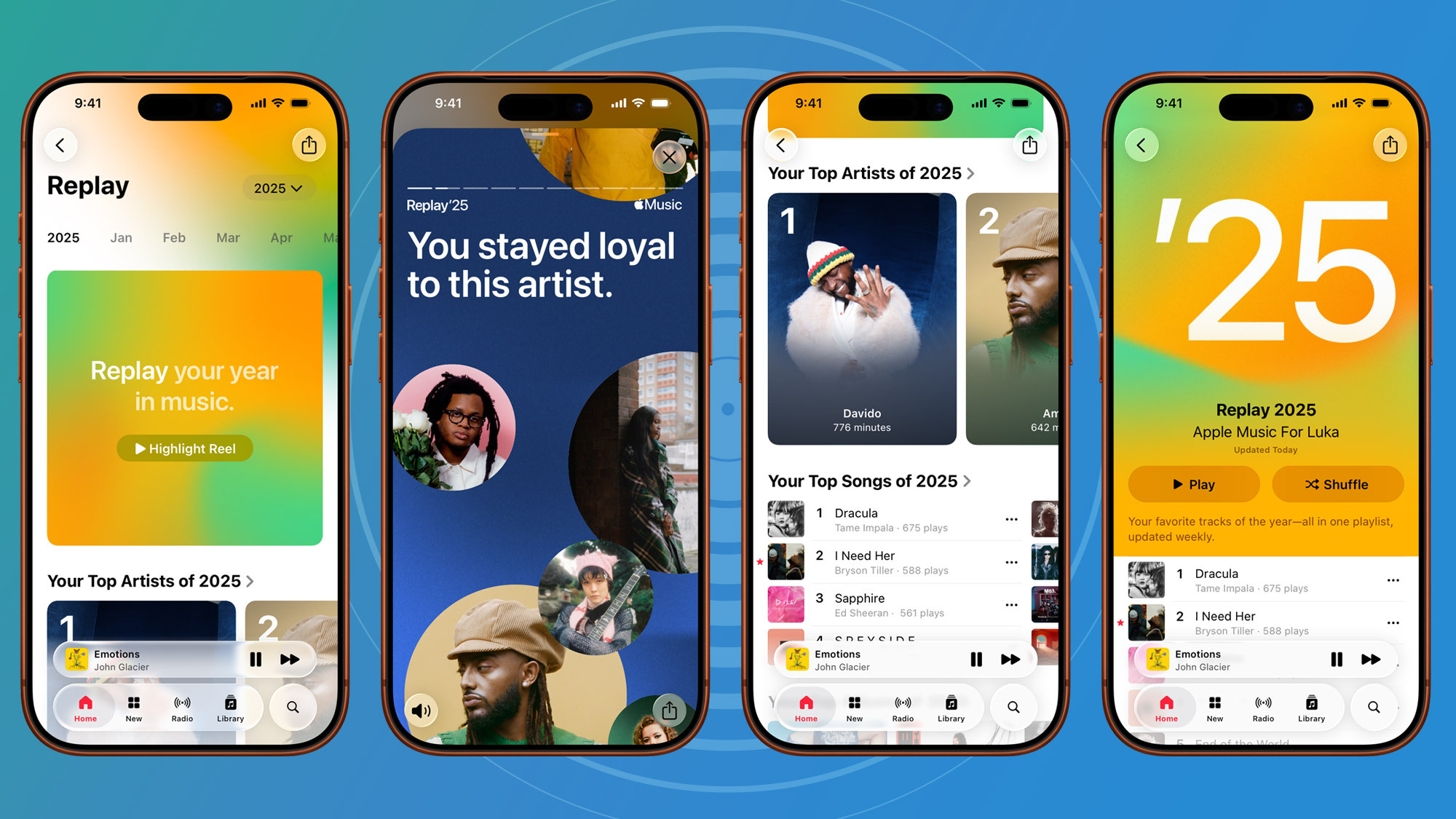 Apple Music Replay 2025 screens