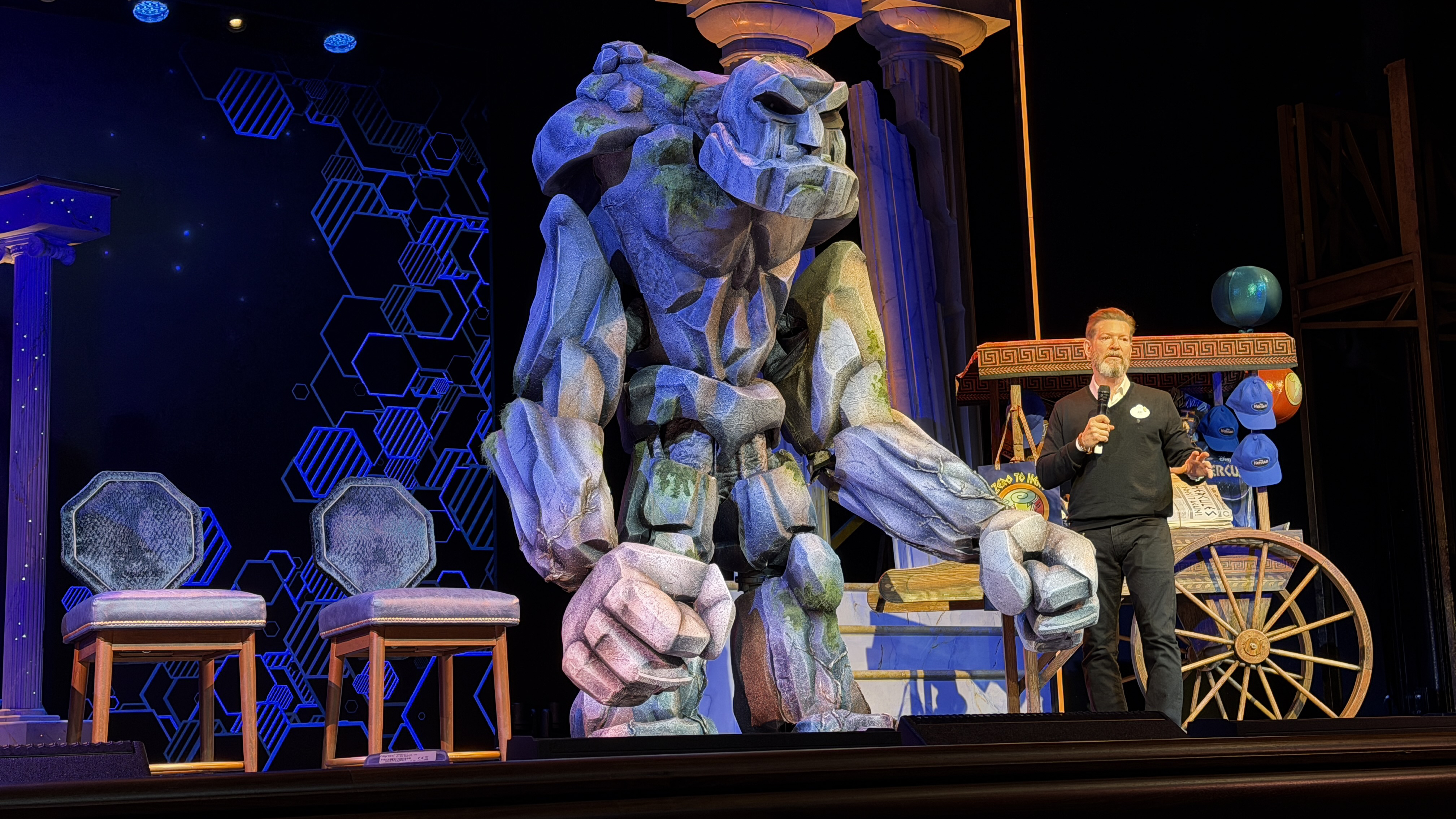Rock Titan in Disney Hercules aboard Disney Destiny