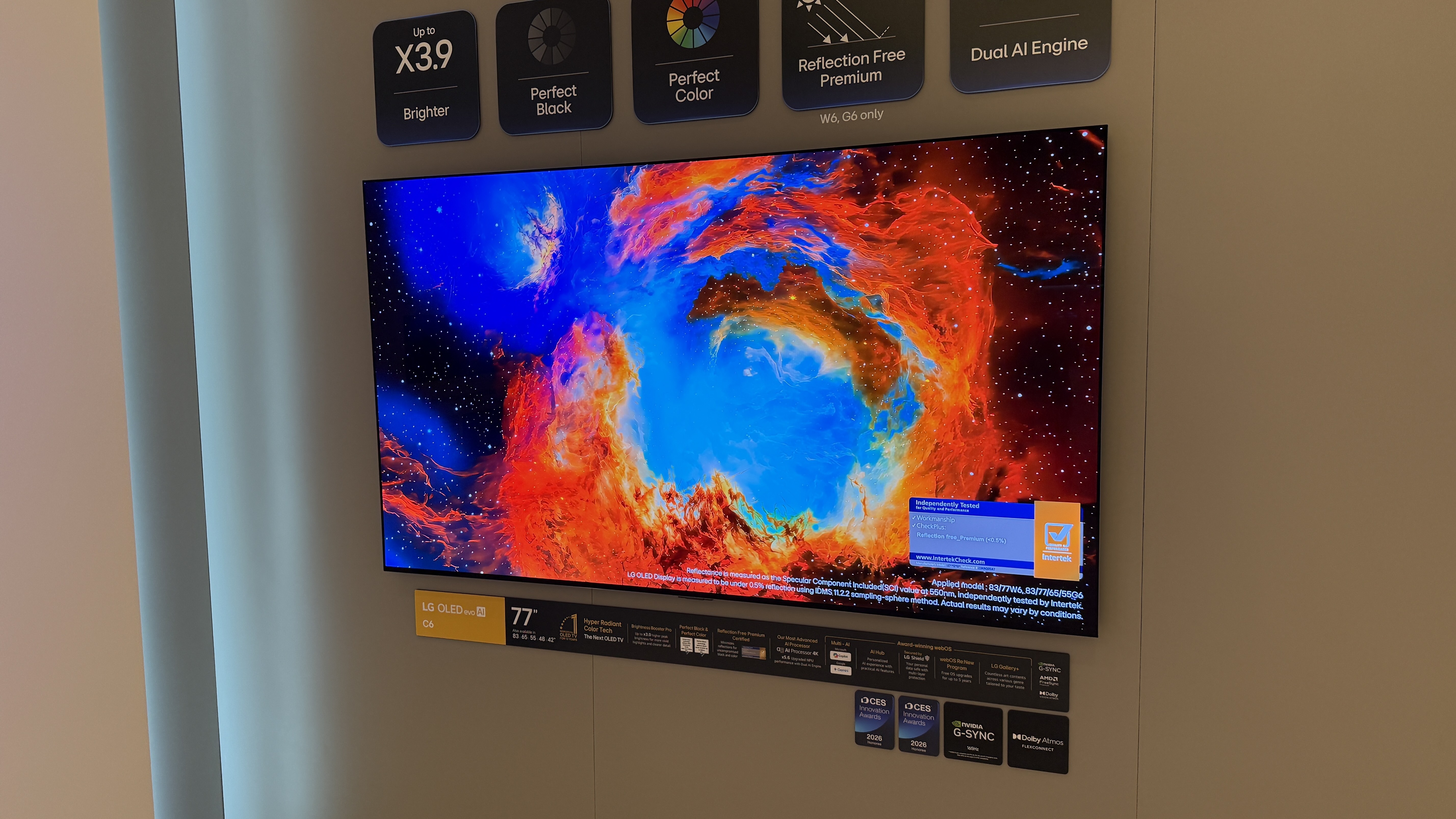 LG C6H TV at CES 2026