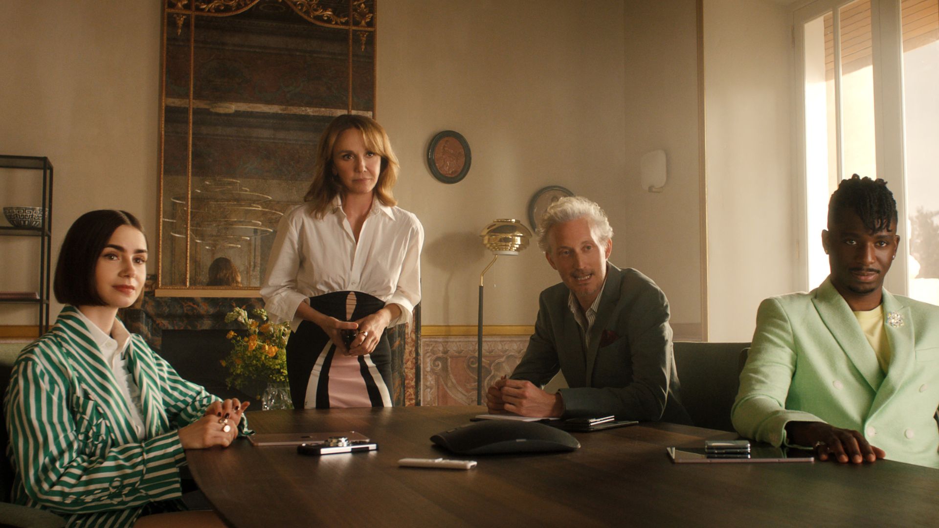 Agence Grateau sits in a boardroom