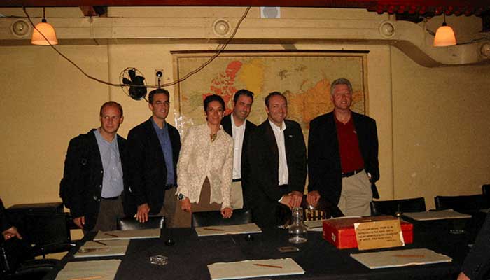 Former US President Bill Clinton and Ghislaine Maxwell are seen in this photo from the estate of the late financier and convicted sex offender Jeffrey Epstein, released by the Department of Justice in Washington, DC, US, December 19, 2025. — Reuters