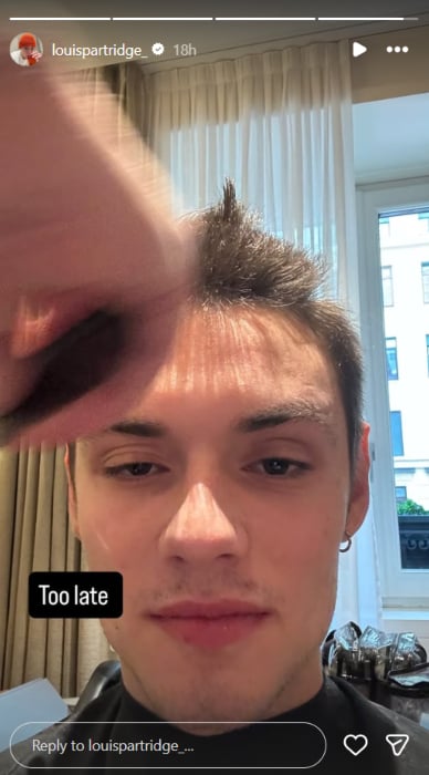 Louis Partridge shaves his head despite family pleas: Hair after breakup