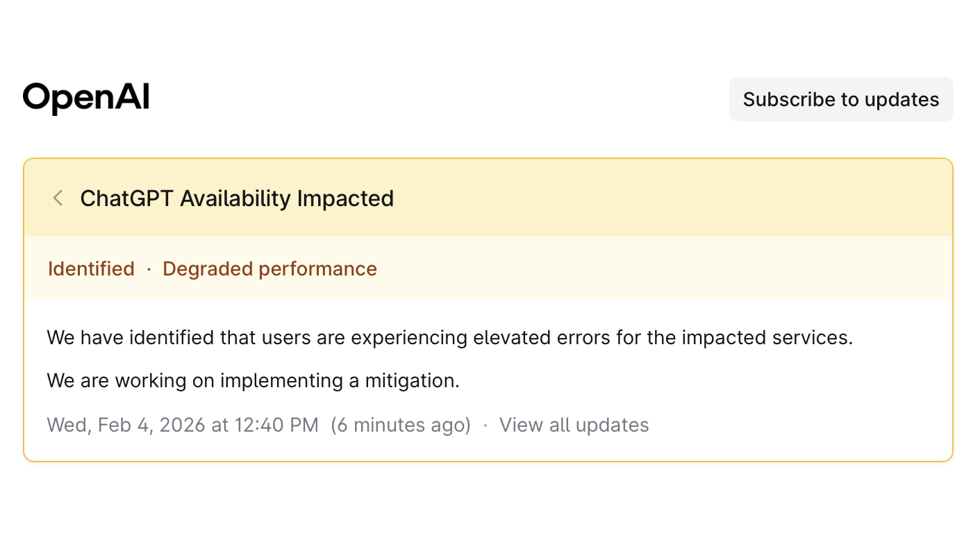 OpenAI is releasing an update