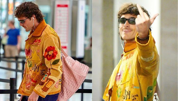 Jacob Elordi stirs up controversy with inappropriate gestures at the airport