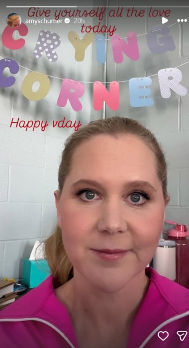 Amy Schumer preaches self-love on first post-divorce Valentine's Day