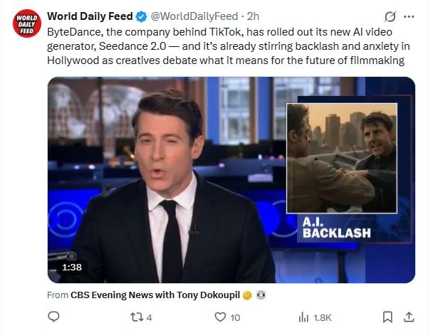 Hollywood AI nightmare: Dor Brothers, Tom Cruise, Brad Pitt shake up the industry