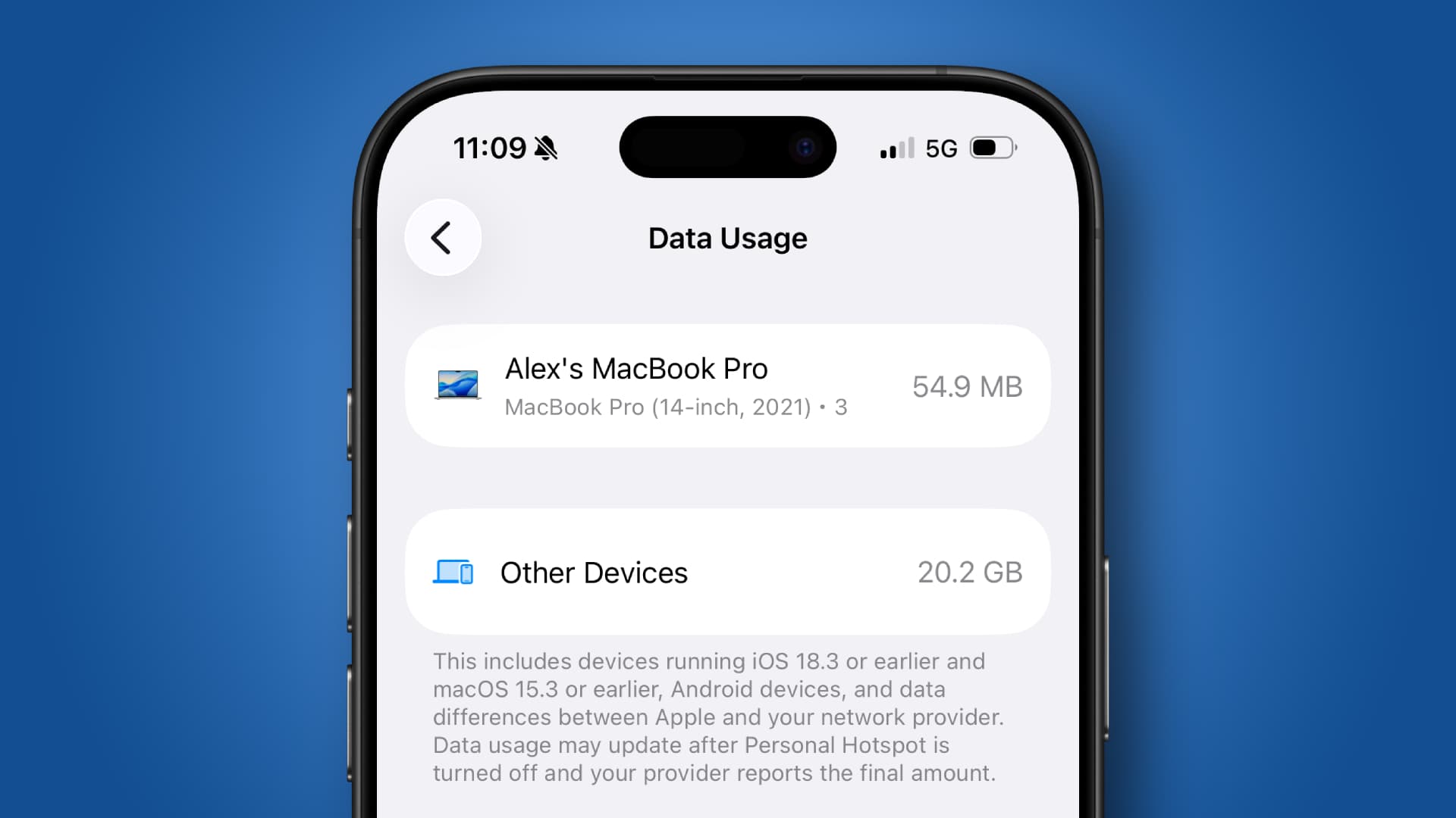 The iOS 26.4 update is running on an iPhone.