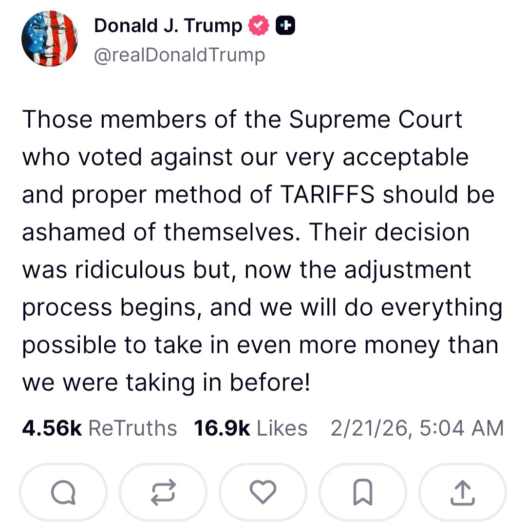 Furious Trump imposes new 10% tariff after Supreme Court raises his global tariffs