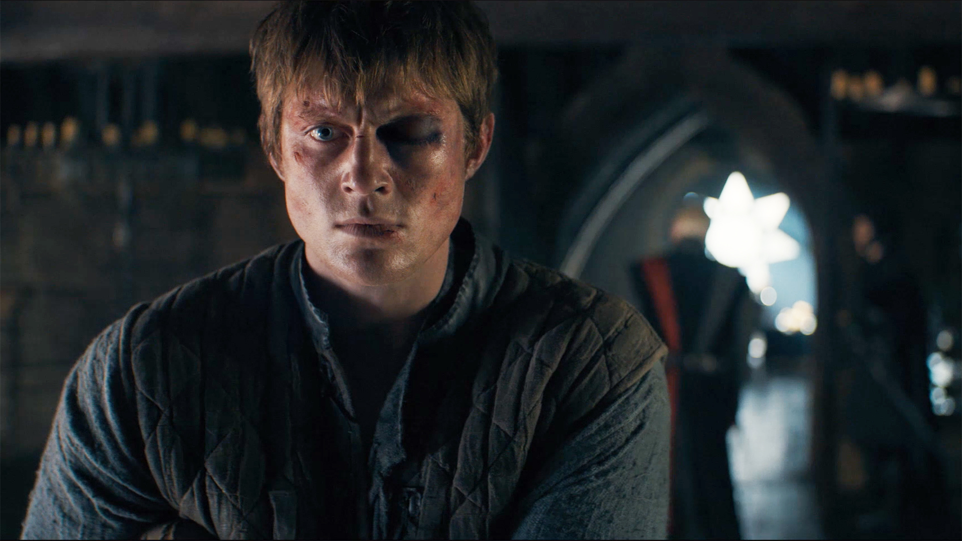 Dunk stares into the middle distance as Maekar leaves the room behind him in A Knight of the Seven Kingdoms' season 1 finale'