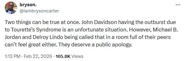 John Davidson faces backlash as netizens press for apology over BAFTA outburst