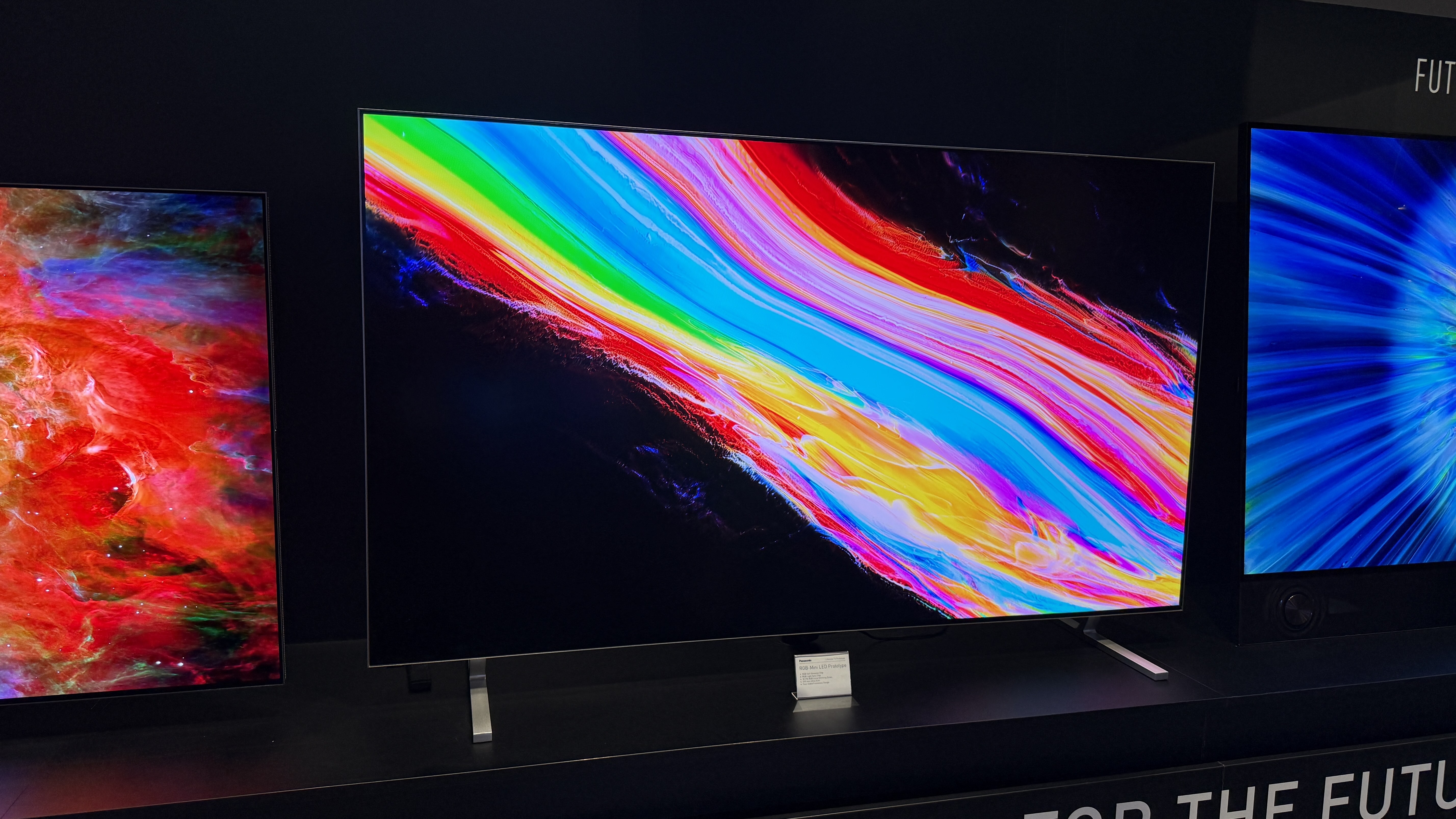 Panasonic RGB TV at its showcase in 2026