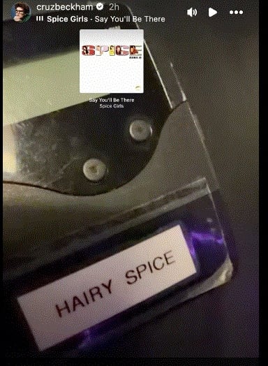 Cruz Beckham channels family heritage with a fun nod to the Spice Girls