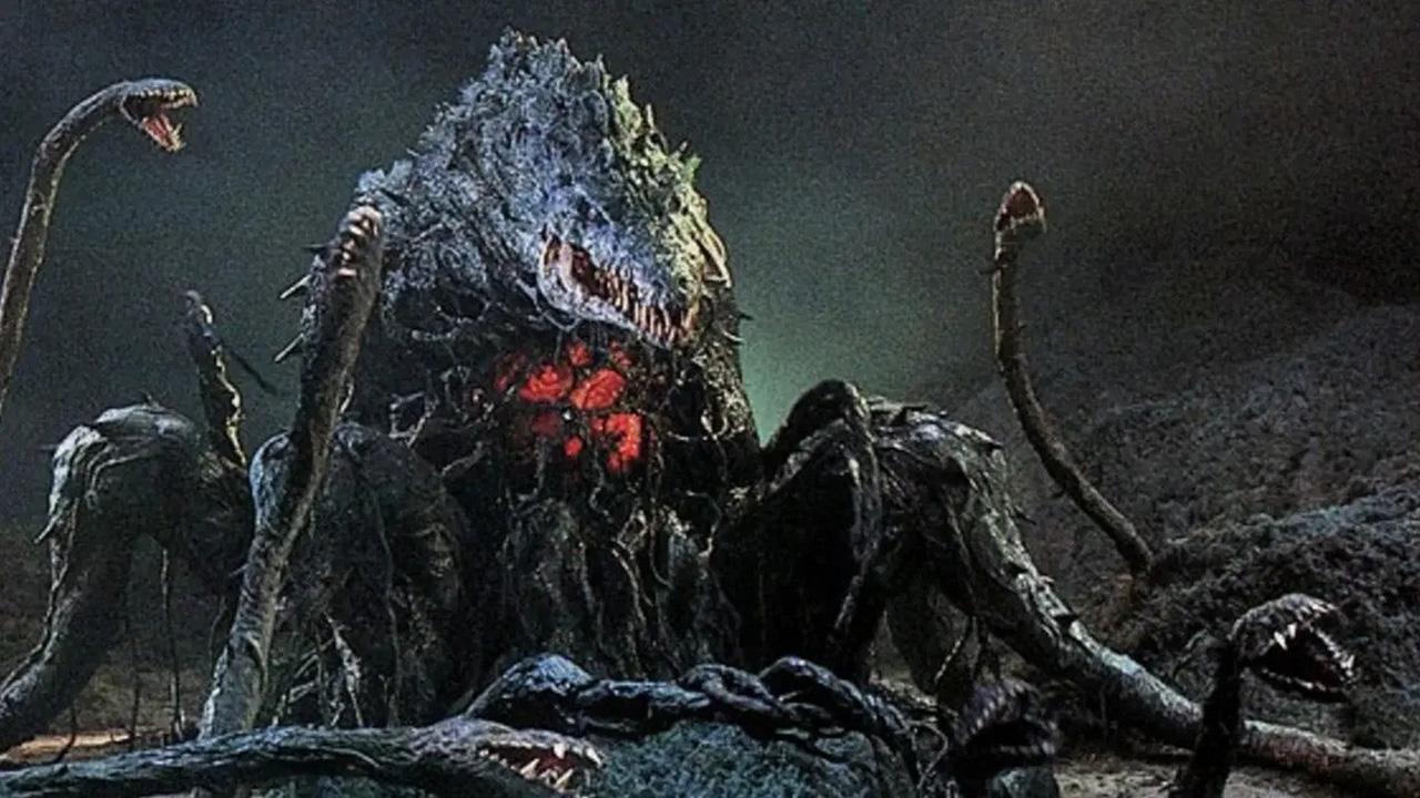 A screenshot of Biollante in Godzilla vs Biollante