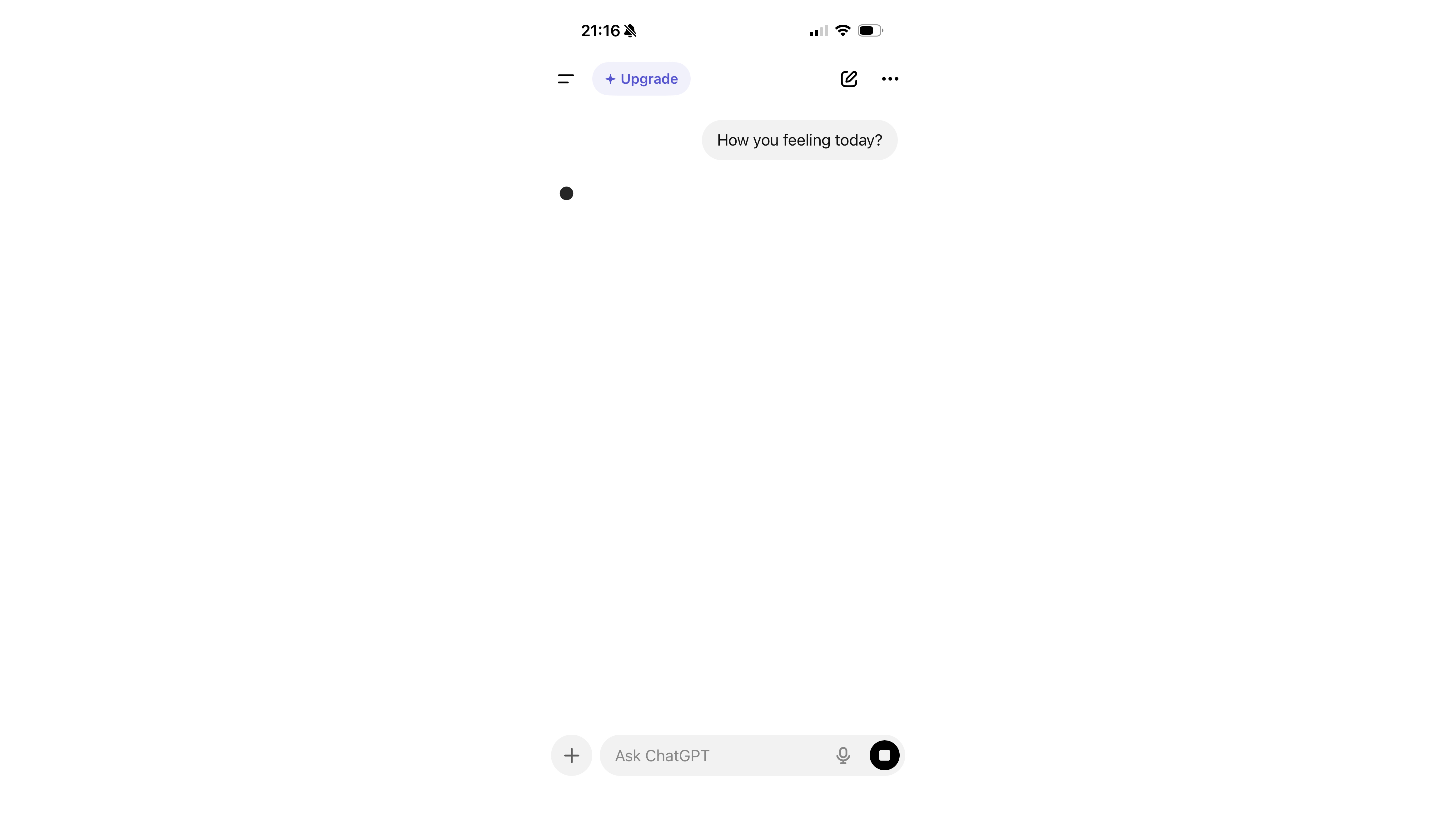 ChatGPT is not responding