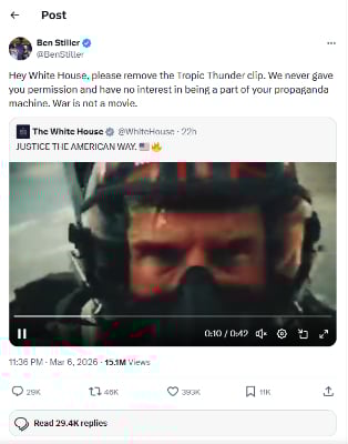 Credit: Twitter/Ben Stiller