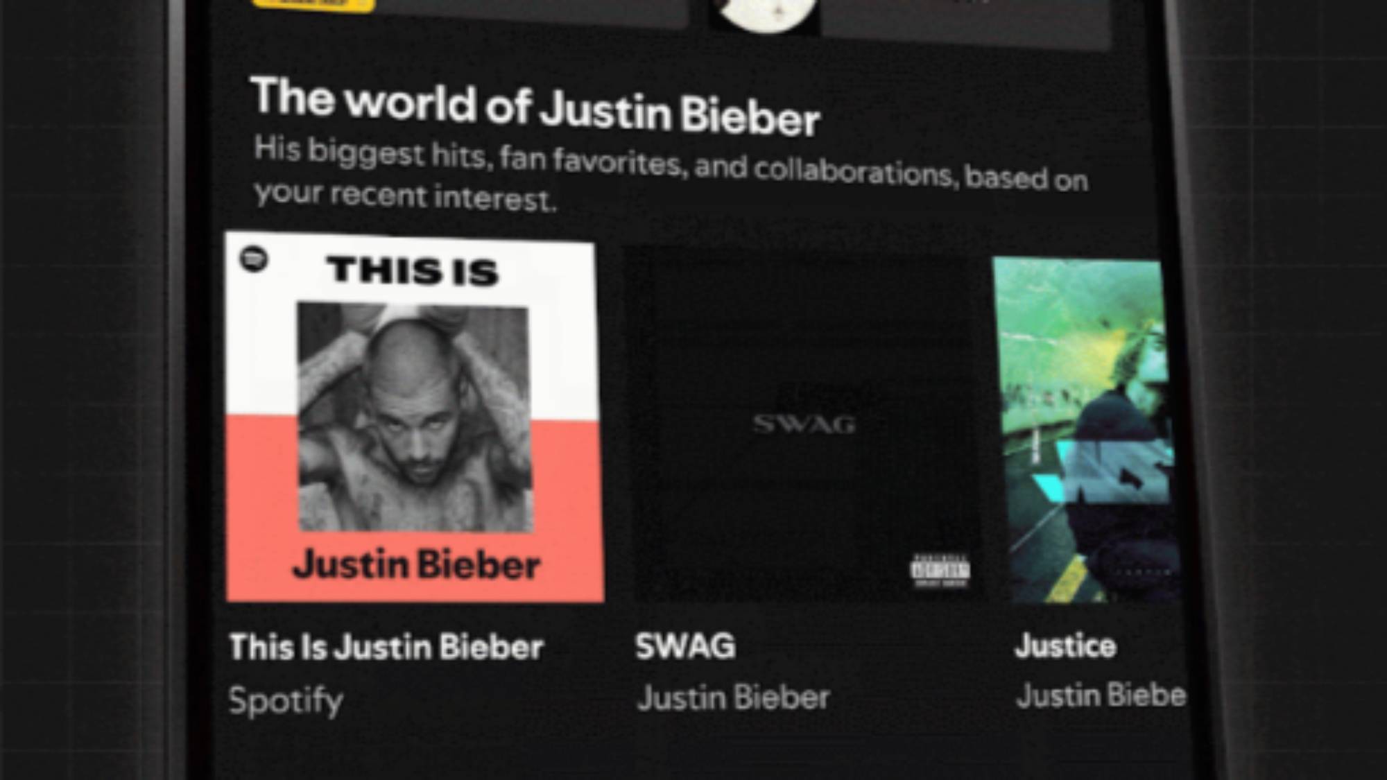 Spotify Taste profile