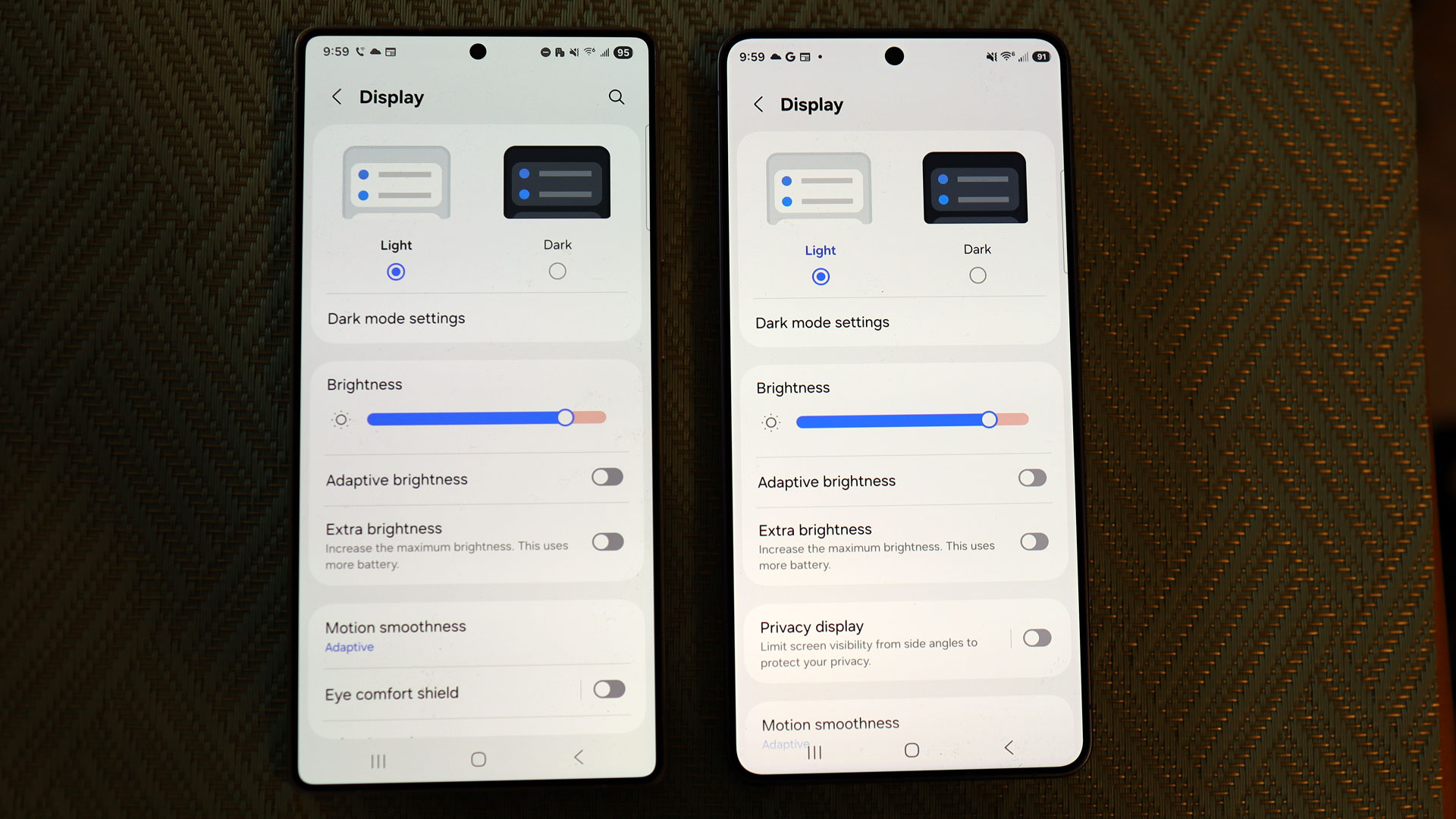 Comparison of Samsung Galaxy S25 Ultra vs Samsung Galaxy S26 Ultra