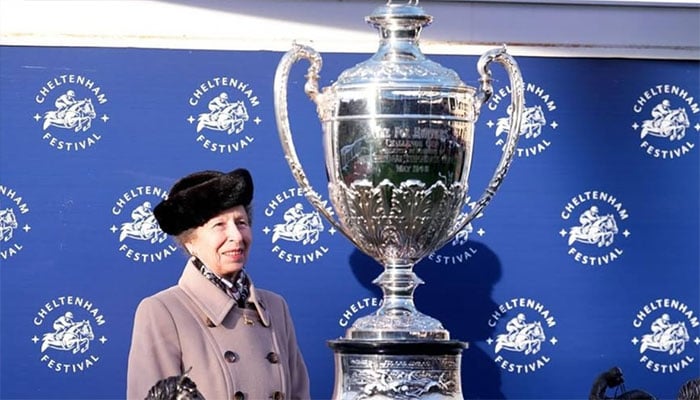 The Princess Royal on Gold Cup Day at the Cheltenham Festival