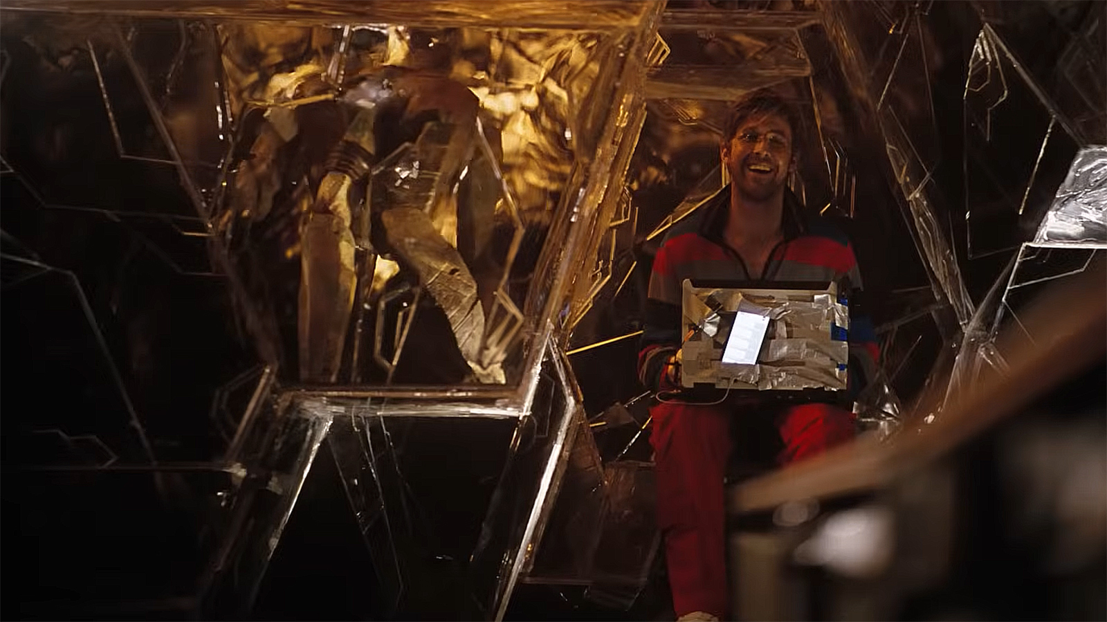 Rocky and Ryland Grace laugh in Project Hail Mary