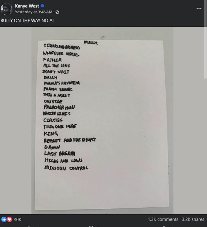 Kanye West finally drops Bully on Youtube Music even before Spotify debut