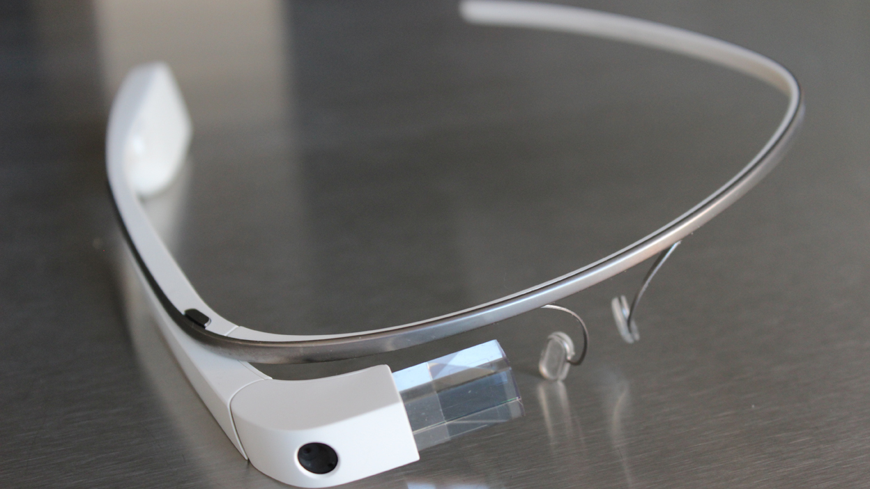 Google Glass headset on table top