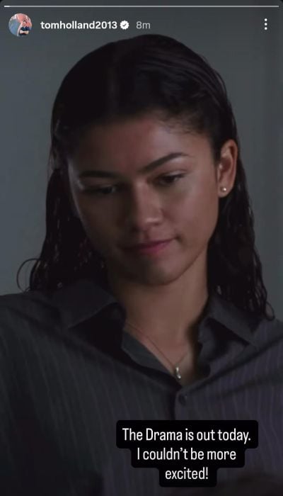 Tom Holland sends a sweet message to Zendaya as The Drama hits theaters