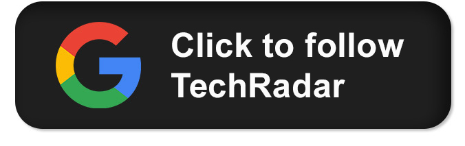 Google logo on black background next to text reading 'Click to follow TechRadar'