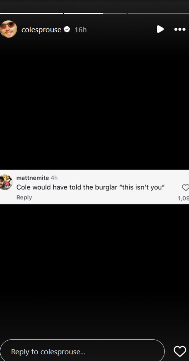 Cole Sprouse reacts to brother Dylan confronting house intruders