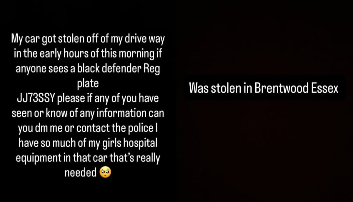 Jesy Nelson shares an urgent message after her daughter's car goes missing