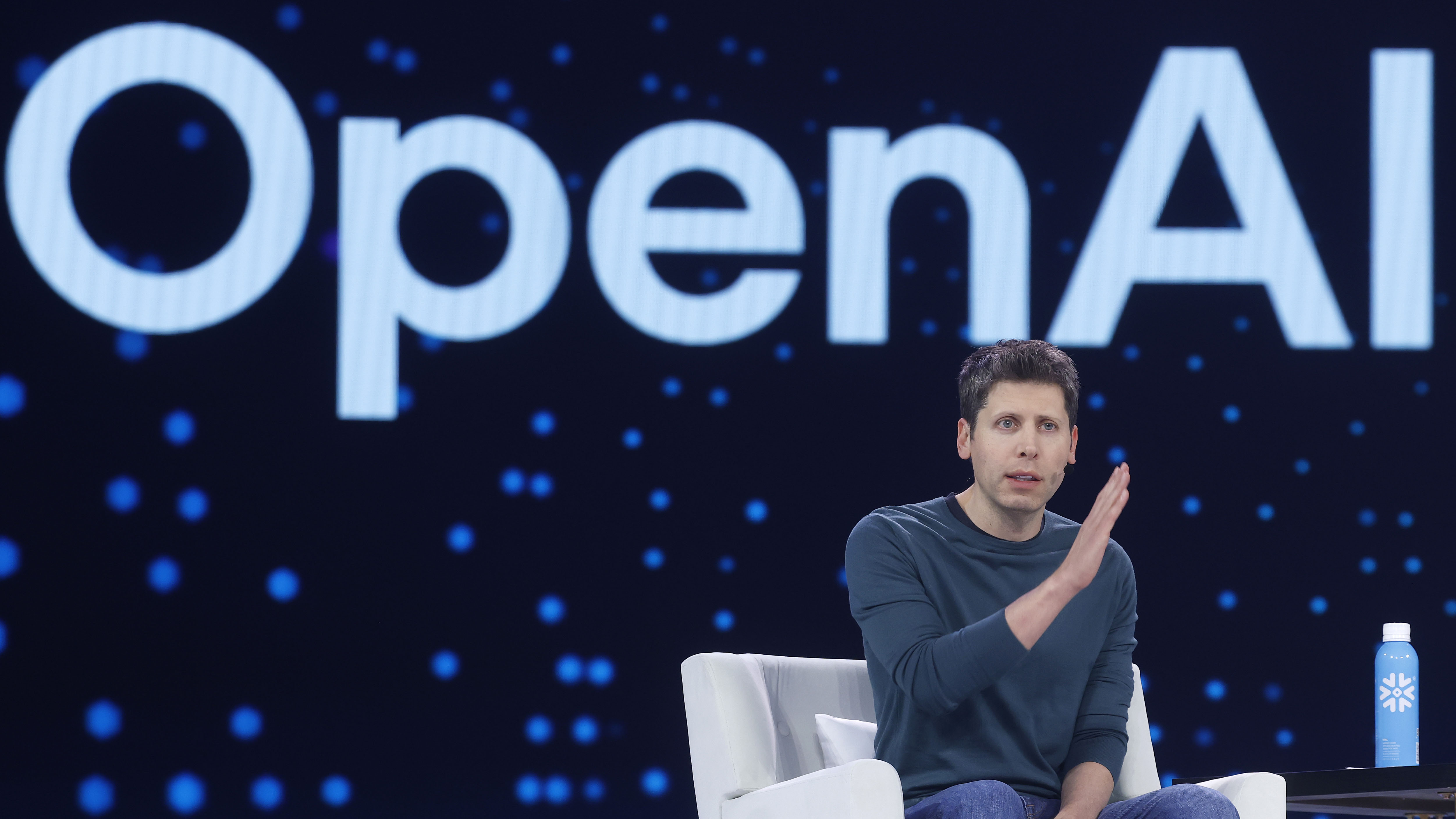Open AI CEO speaks at the annual Snowflake Summit in San Francisco