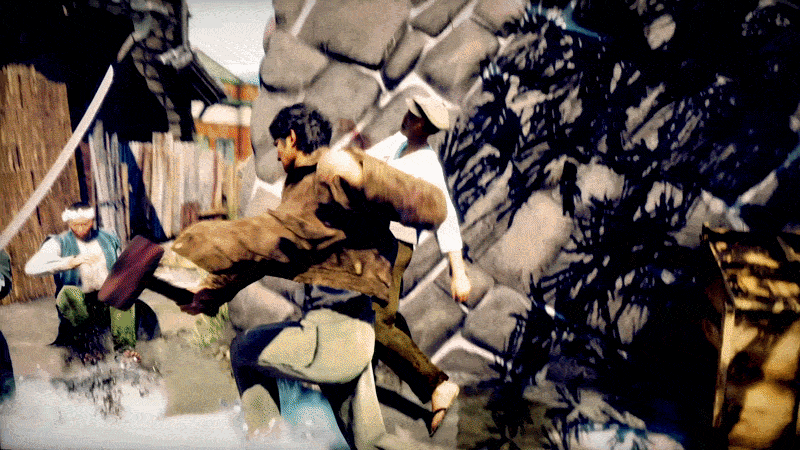 GIF of Stranger Than Heaven fight