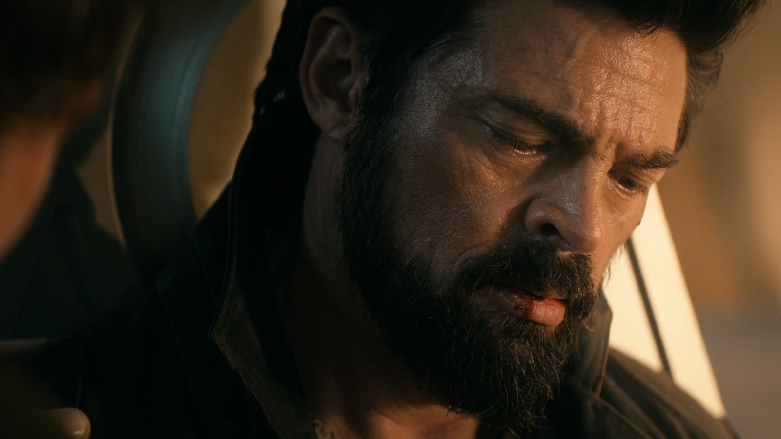 A close-up of a dying Billy Butcher's face in The Boys Season 5 Episode 8