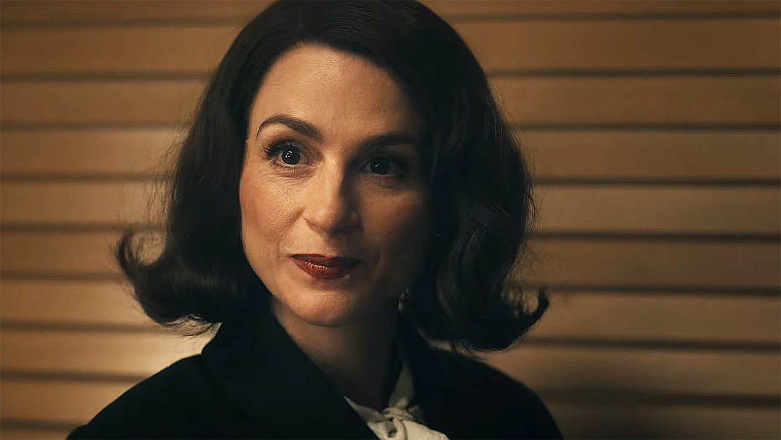 Aya Cash's Clara Vought/Liberty watches a soldier off-camera in Vought Rising
