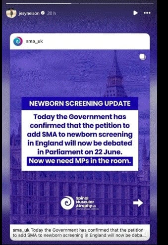 Jesy Nelson's fight for text message screening moves closer to approval in Parliament