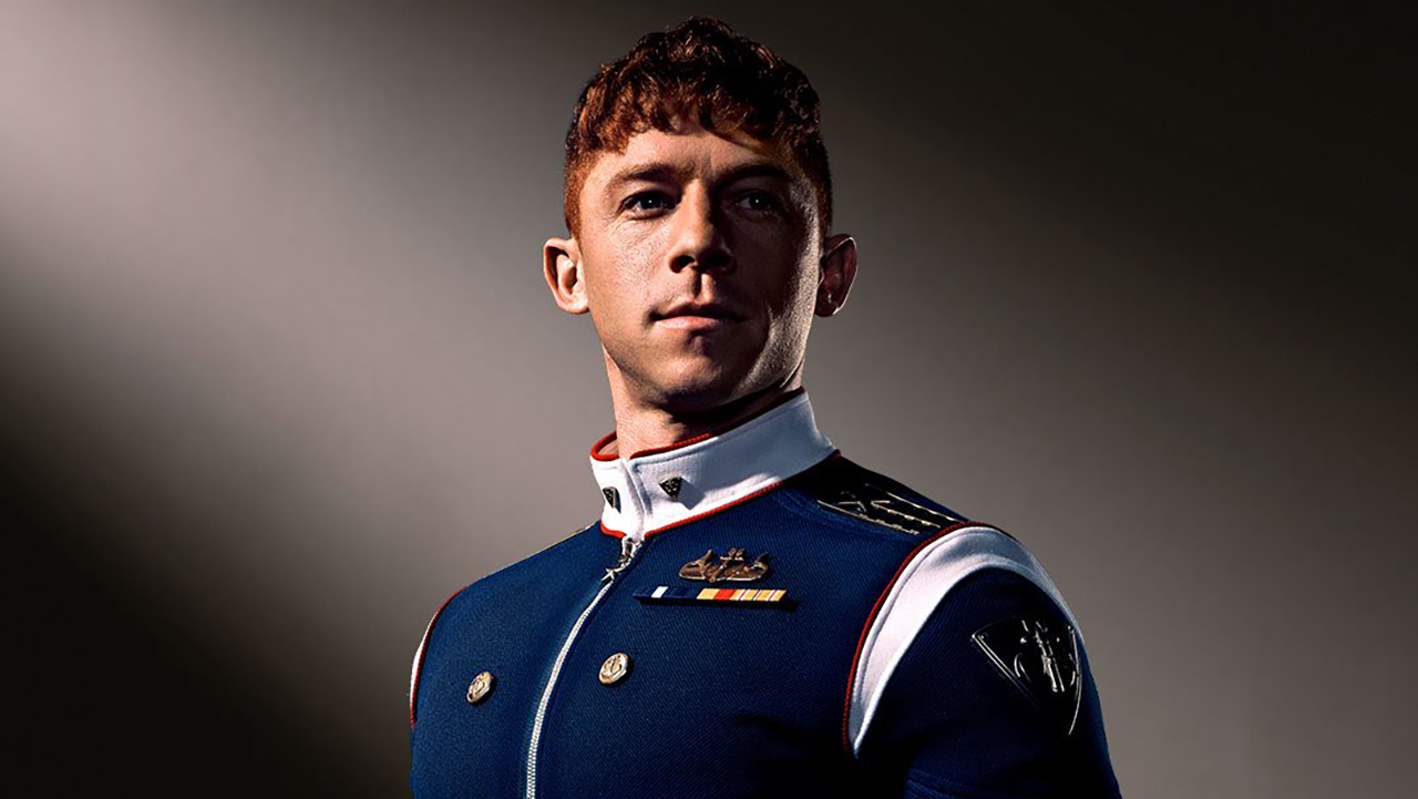 A press shot of Torpedo smiling and looking at the camera in Vought Rising