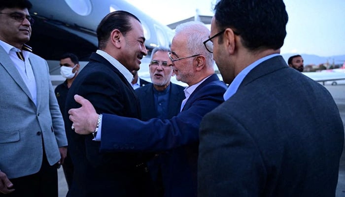 Chief of Defense and Chief of Army Staff Field Marshal Asim Munir is welcomed by Iranian Interior Minister Eskandar Momeni upon his arrival as part of the ongoing US-Iran mediation efforts in Tehran on May 22, 2026. — ISPR