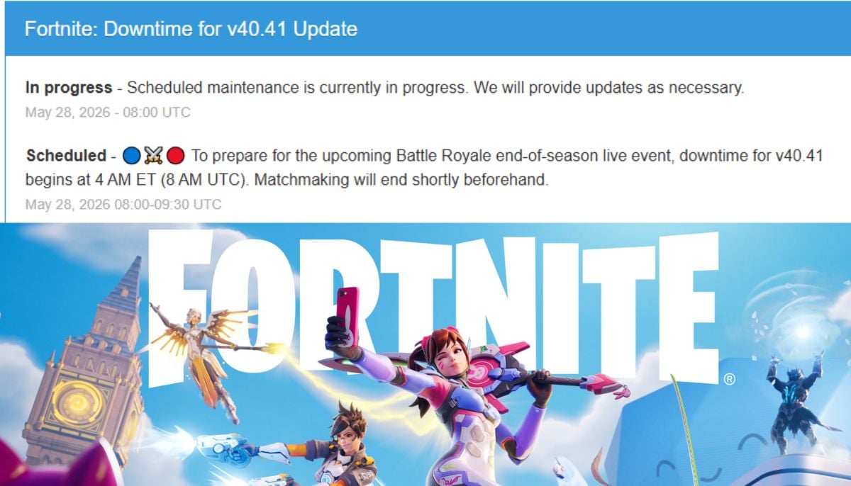 Credit: Screenshot via status.epicgames