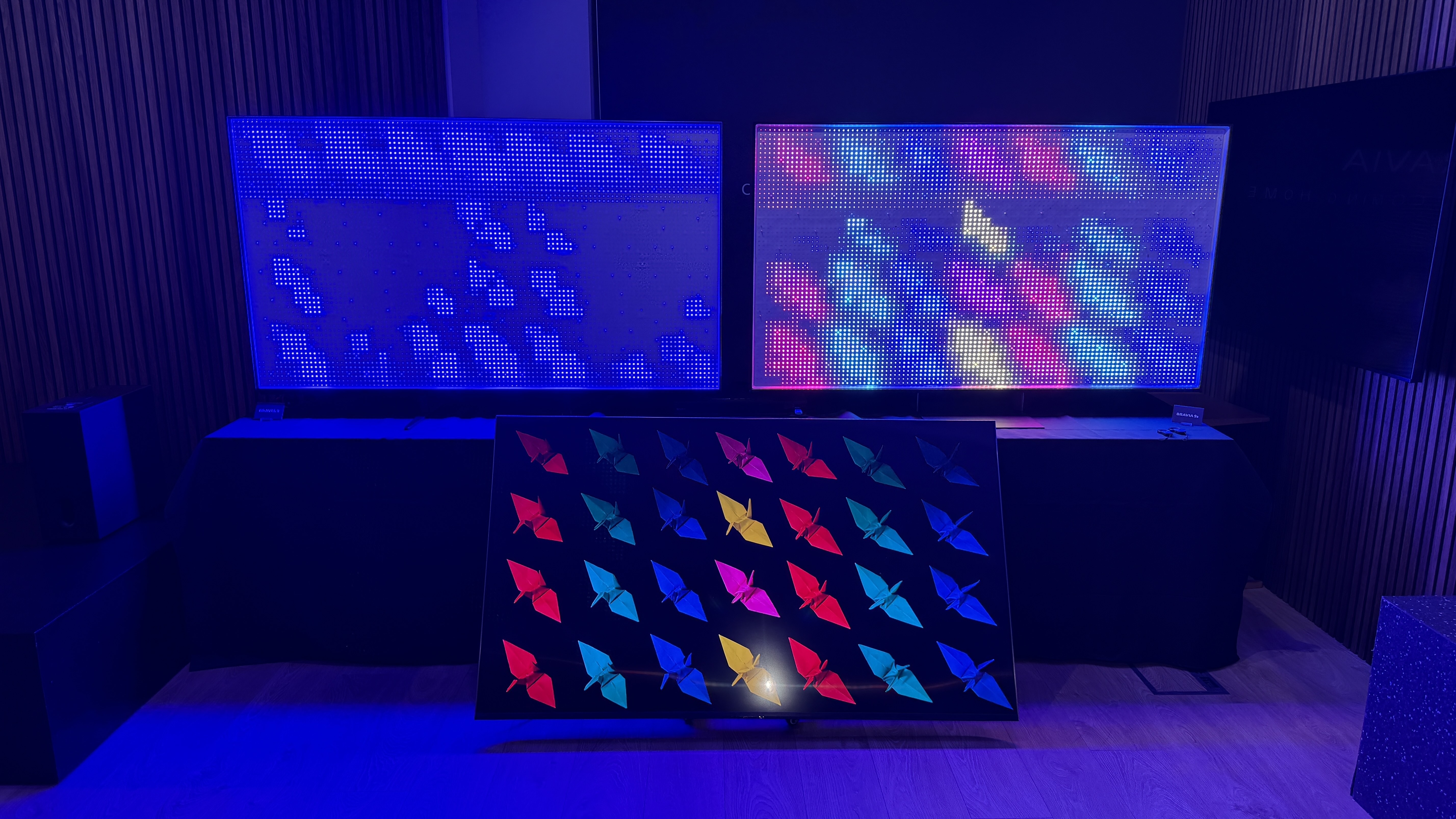 The Sony Bravia 9 II TV's backlight appears with pixels removed