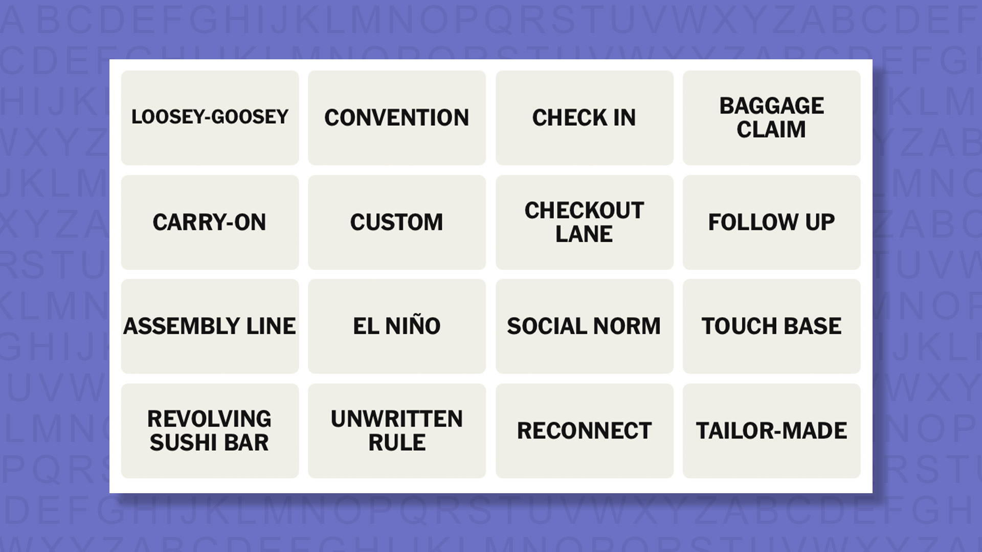 NEW Connections tip for game 1076 on a purple background