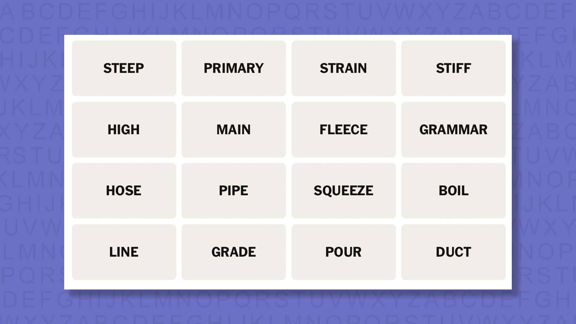 NEW Connections tip for game 1071 on a purple background