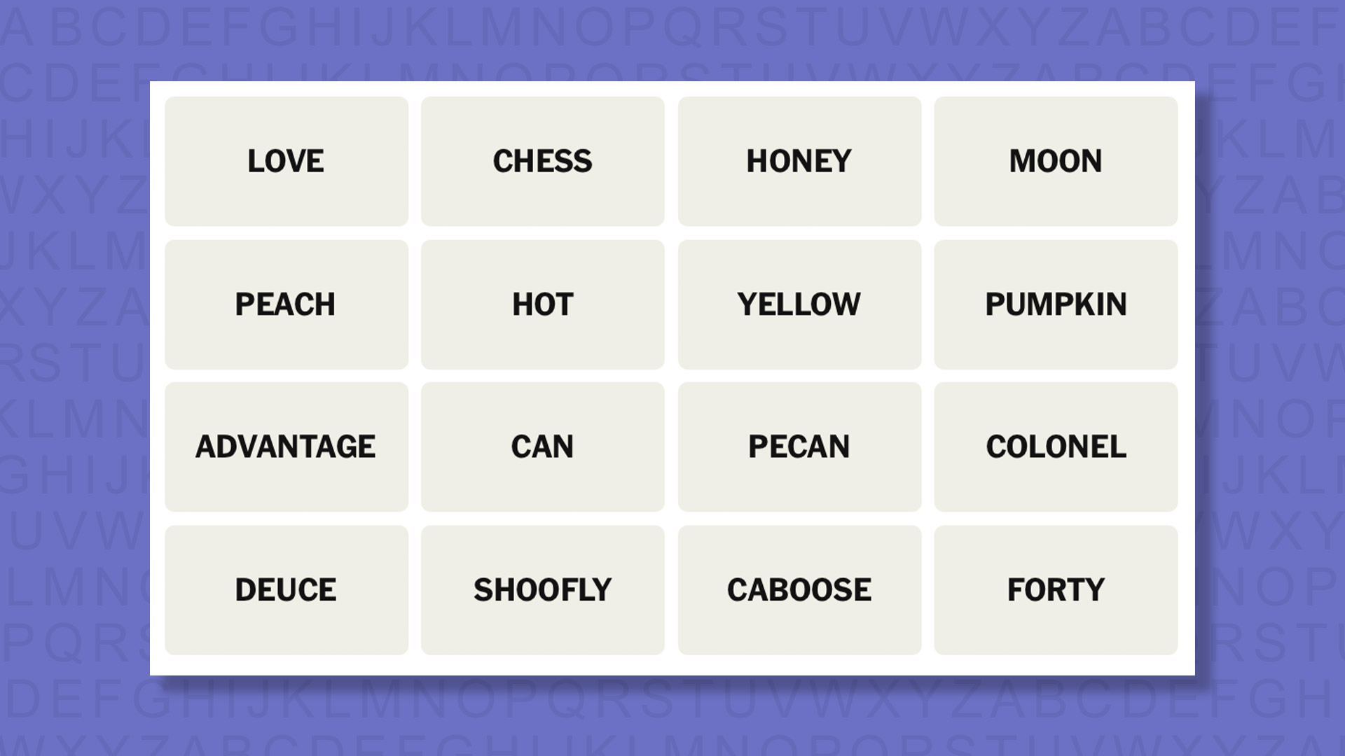 NEW Connections tip for game 1075 on a purple background