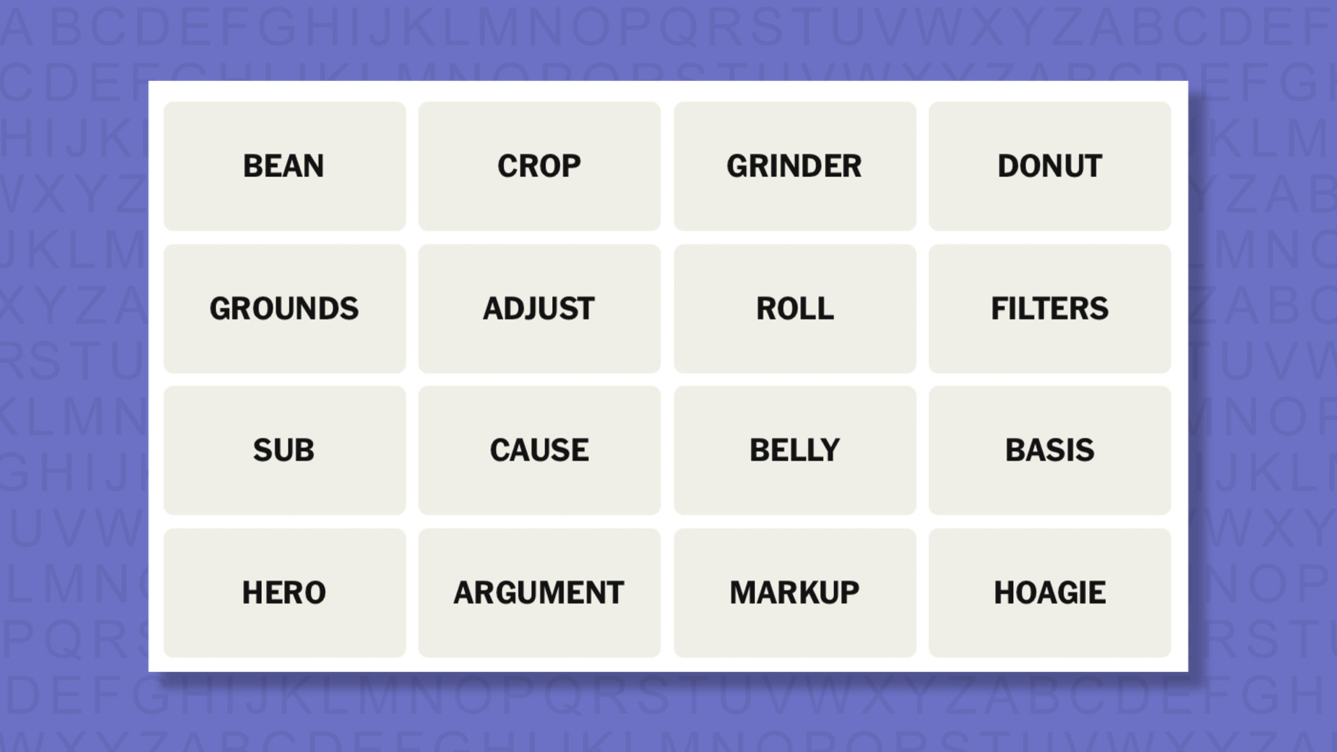 NEW Connections tip for game 1067 on a purple background